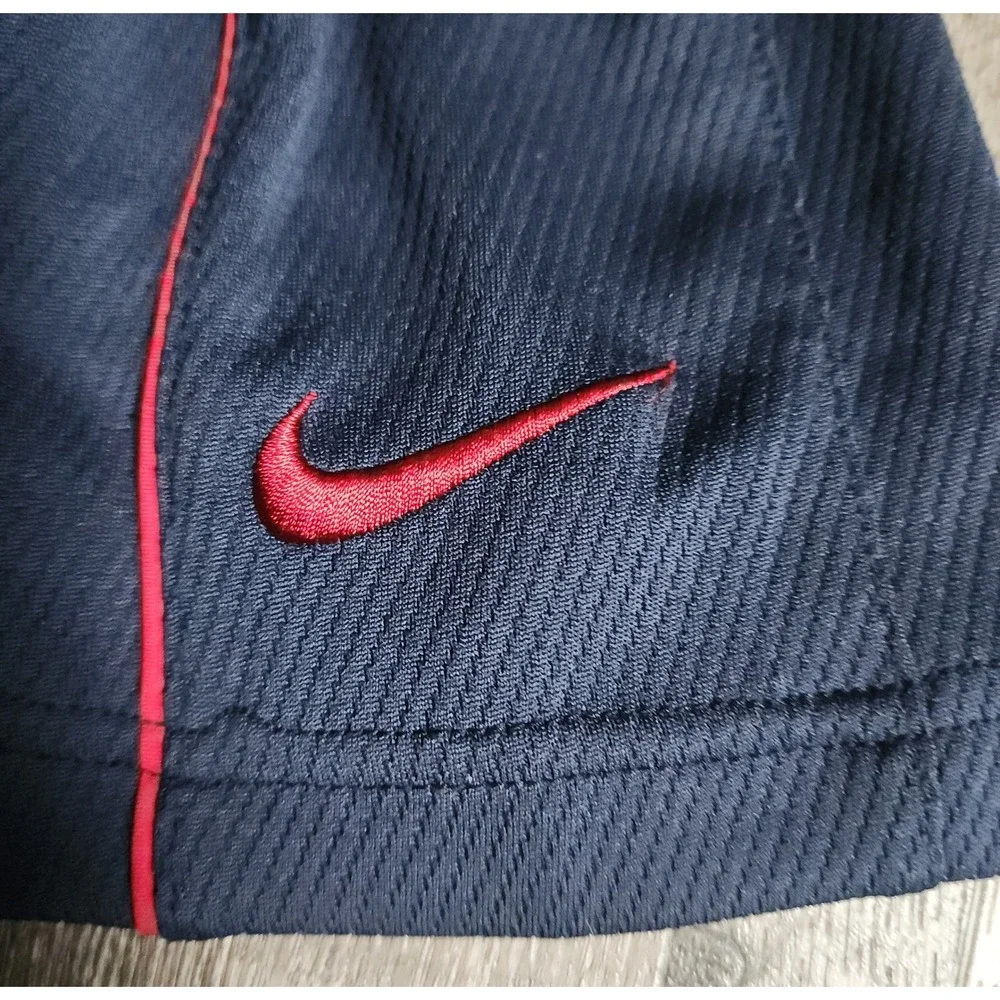 Nike Polo Shirt Mens L Blue Houston Texans NFL Dri-FIT Short Sleeve Performance